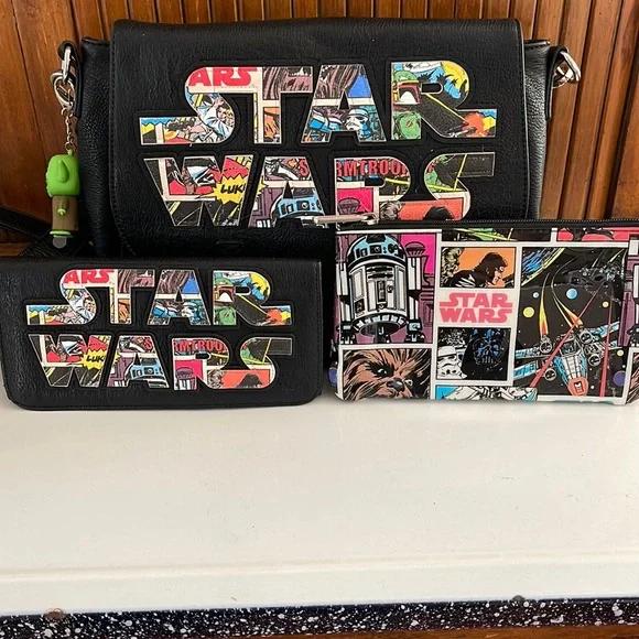 Loungefly Bags Loungefly Star Wars Crossbody Wallet And Makeup